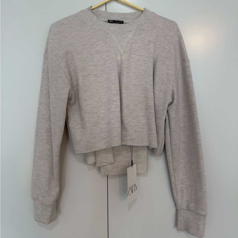 Zara off white sweater/pencil skirt set